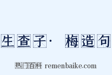 生查子·梅造句是什么意思的图片